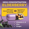 image:imageViva Naturals Black Elderberry 1000mg with Vitamin C D3 5000 IU amp Zinc  5in1 Immune Support Supplement for Adults Sambucus Elderberry Capsules with Ginger for Men and Women 60 Capsules60 Count Pack of 1