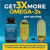 image:imageViva Naturals Omega 3 Fish Oil Supplement for Women and Men  2500 mg Triple Strength Fish Oil per Serving with Omega 3 Fatty Acids Including EPA DHA DPA  180 PescatarianFriendly Softgels180 Count Pack of 1