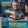 image:imageViva Naturals Omega 3 Fish Oil Supplement for Women and Men  2500 mg Triple Strength Fish Oil per Serving with Omega 3 Fatty Acids Including EPA DHA DPA  180 PescatarianFriendly Softgels120 Count Pack of 1
