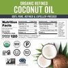 image:imageViva Naturals Organic Coconut Oil 16 fl oz  Unrefined ColdPressed Extra Virgin Coconut Oil USDA Organic amp NonGMO Natural Cooking Oil Hair Oil amp Skin OilRefined Coconut Oil