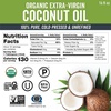 image:imageViva Naturals Organic Coconut Oil 16 fl oz  Unrefined ColdPressed Extra Virgin Coconut Oil USDA Organic amp NonGMO Natural Cooking Oil Hair Oil amp Skin OilUnrefined Coconut Oil