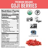 image:imageViva Naturals Organic Dried Goji Berries 1 lb 454 g  NonGMO Vegan Wolfberries Perfect for Goji Berry Tea Smoothies Baking amp Snacking2 Pound Pack of 6