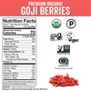 image:imageViva Naturals Organic Dried Goji Berries 1 lb 454 g  NonGMO Vegan Wolfberries Perfect for Goji Berry Tea Smoothies Baking amp Snacking8 Ounce