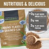 image:imageViva Naturals Organic Ground Flaxseed  Premium Quality PlantBased Protein and Vegan Omega 3 with Fiber Perfect for Smoothies Finely Milled Flaxseed 30 oz 850 g15 Ounce Pack of 12