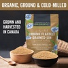 image:imageViva Naturals Organic Ground Flaxseed  Premium Quality PlantBased Protein and Vegan Omega 3 with Fiber Perfect for Smoothies Finely Milled Flaxseed 30 oz 850 g15 Ounce Pack of 12