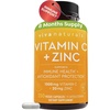 image:imageViva Naturals Vitamin C and Zinc Supplements 1000mg  Zinc 20mg 250 Veggie Capsules  HighPotency amp Vitamin C with Zinc for Immune Support  NonGMO Gluten Free 8 Months SupplyVitamin C  Zinc