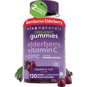 image:imageBlack Elderberry Vitamin C and Zinc Immune Support Gummies for Adults120 Count Pack of 1