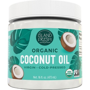 image:imageIsland Fresh Organic Coconut Oil Extra Virgin ColdPressed 54 fl oz  USDA Organic NonGMO for Cooking Baking Hair and Skin16 Fl Oz Pack of 1