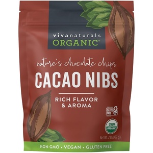 image:imageViva Naturals Organic Cacao Nibs Unsweetened 2 LB 907 g Keto Friendly Vegan NonGMO GlutenFree Chocolate Chip Substitute2 Pound Pack of 1
