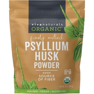image:imageViva Naturals Organic Psyllium Husk Powder 10 oz  Finely Ground Unflavored Vegan Keto Paleo NonGMO PlantBased Superfood Good Source of Fiber for GlutenFree Baking Juices amp Smoothies24 Ounce Pack of 1
