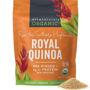 image:imageViva Naturals Organic Quinoa 4 lb  PreWashed Whole Grain Plant Protein USDA Organic GlutenFree NonGMO Vegan Kosher Rice and Pasta Substitute24 Ounce Pack of 1