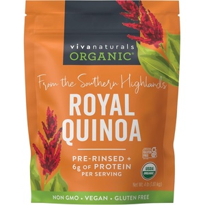 image:imageViva Naturals Organic Quinoa 4 lb  PreWashed Whole Grain Plant Protein USDA Organic GlutenFree NonGMO Vegan Kosher Rice and Pasta Substitute64 Ounce Pack of 1